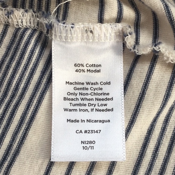 Talbots Blue Stripe Tee - Picture 6 of 6